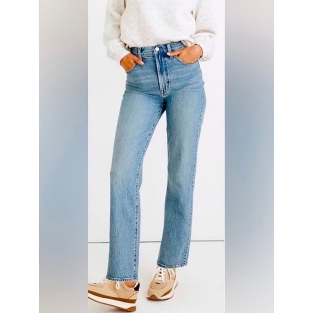 Madewell Perfect Vintage Straight Jeans Womens 29 High Rise Medium Wash *EUC - Picture 3 of 10